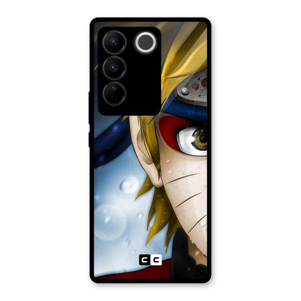 Naruto Facing Glass Back Case for Vivo V27 Pro