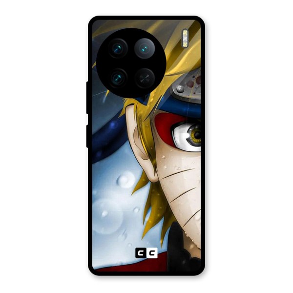 Naruto Facing Glass Back Case for Vivo X90 Pro