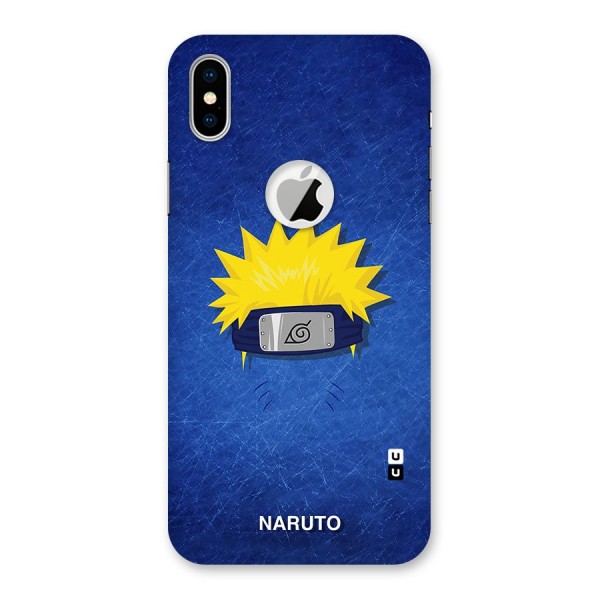 Naruto Headband Minimal Back Case for iPhone XS Logo Cut