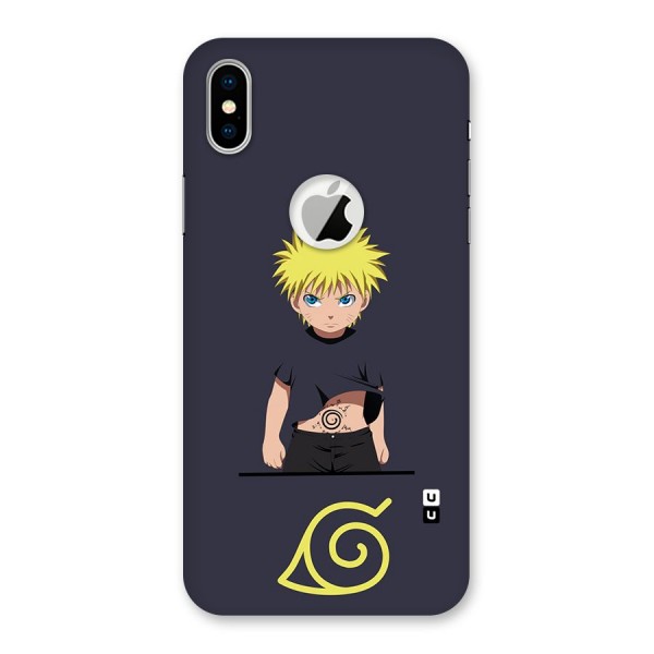 Naruto Kid Back Case for iPhone XS Logo Cut