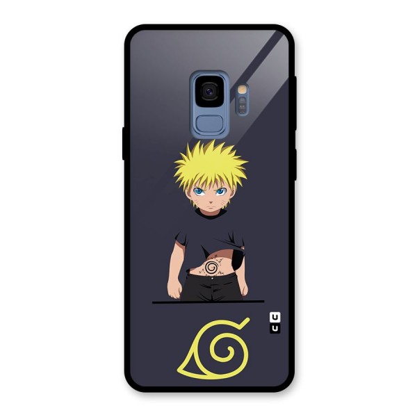 Naruto Kid Glass Back Case for Galaxy S9