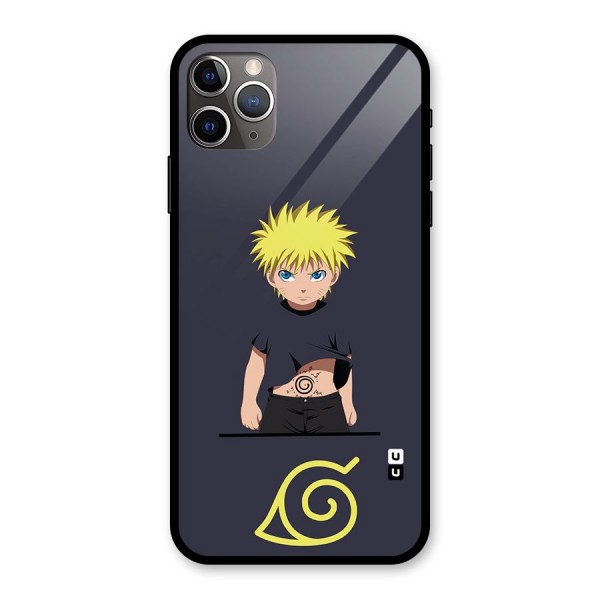 Naruto Kid Glass Back Case for iPhone 11 Pro Max