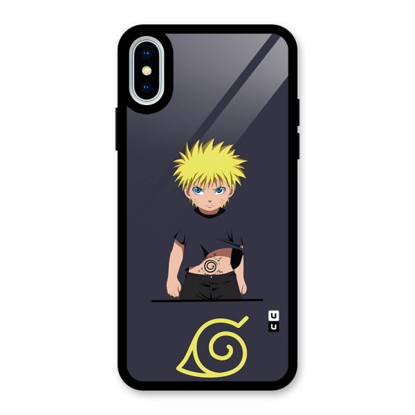 Naruto Kid Glass Back Case for iPhone X