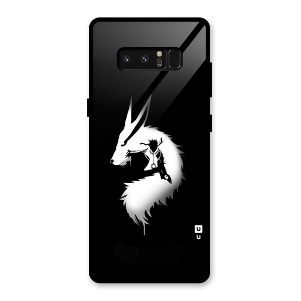 Naruto Kurama Mode Glass Back Case for Galaxy Note 8