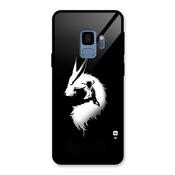 Naruto Kurama Mode Glass Back Case for Galaxy S9