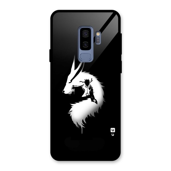 Naruto Kurama Mode Glass Back Case for Galaxy S9 Plus