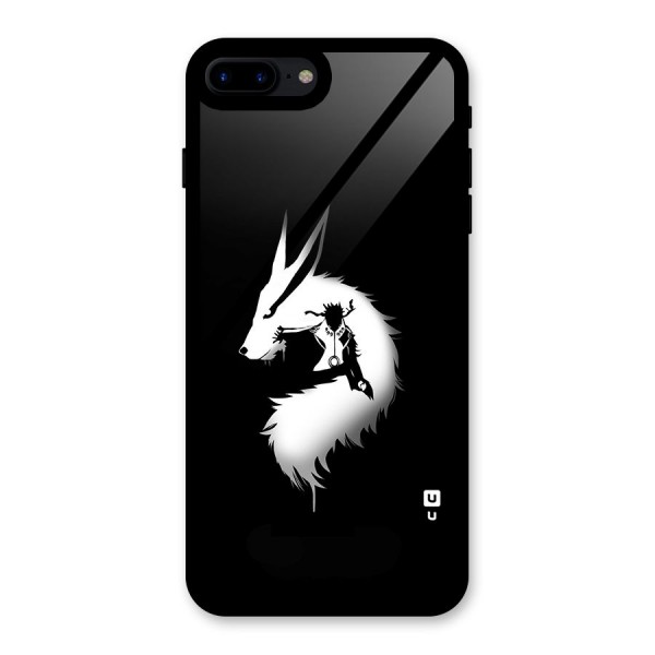 Naruto Kurama Mode Glass Back Case for iPhone 7 Plus