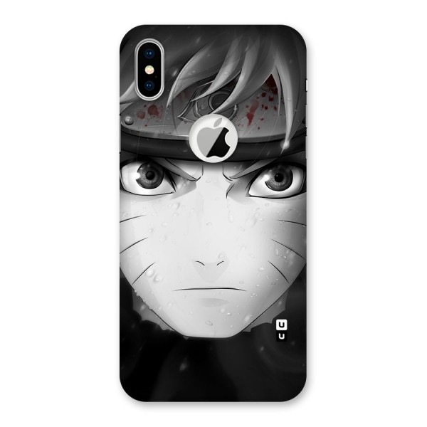 Naruto Monochrome Back Case for iPhone XS Logo Cut