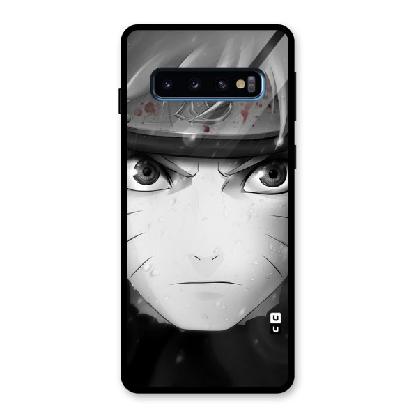 Naruto Monochrome Glass Back Case for Galaxy S10