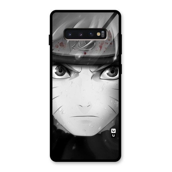 Naruto Monochrome Glass Back Case for Galaxy S10 Plus