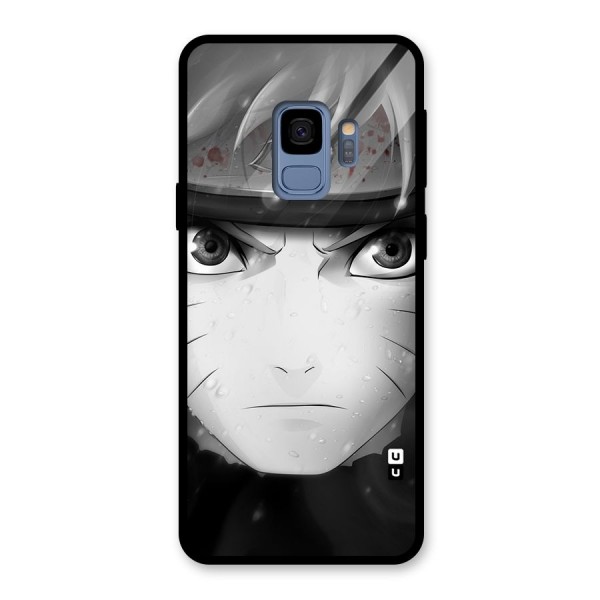 Naruto Monochrome Glass Back Case for Galaxy S9