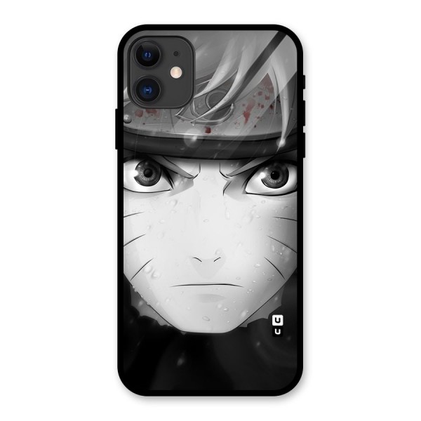 Naruto Monochrome Glass Back Case for iPhone 11