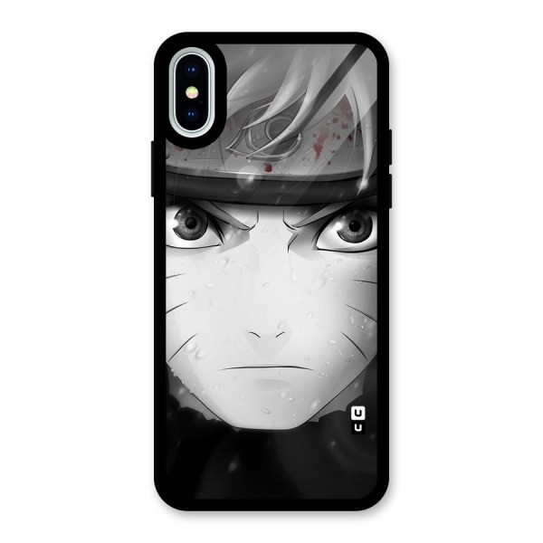 Naruto Monochrome Glass Back Case for iPhone X