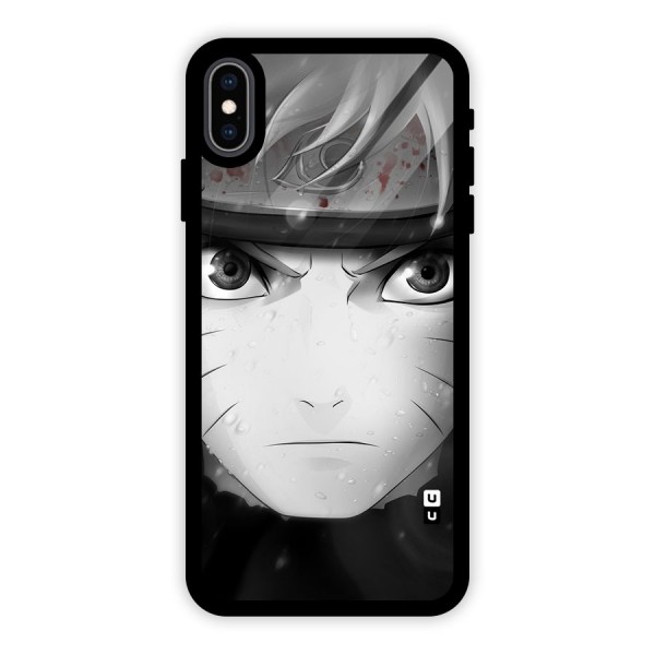 Naruto Monochrome Glass Back Case for iPhone XS Max