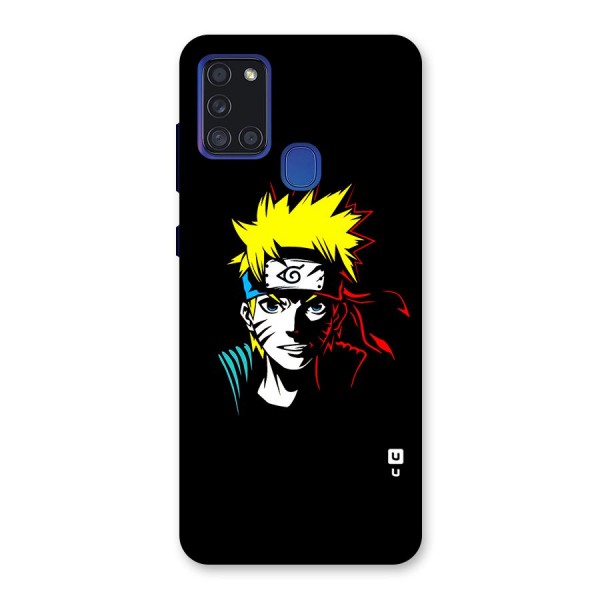 Naruto Pen Sketch Art Back Case for Galaxy A21s