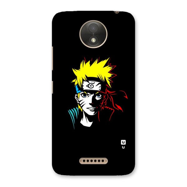 Naruto Pen Sketch Art Back Case for Moto C Plus