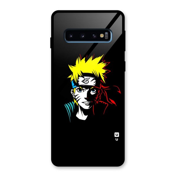 Naruto Pen Sketch Art Glass Back Case for Galaxy S10