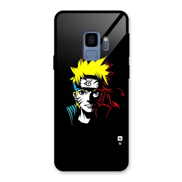 Naruto Pen Sketch Art Glass Back Case for Galaxy S9