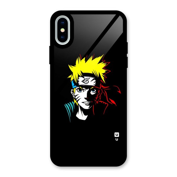 Naruto Pen Sketch Art Glass Back Case for iPhone X