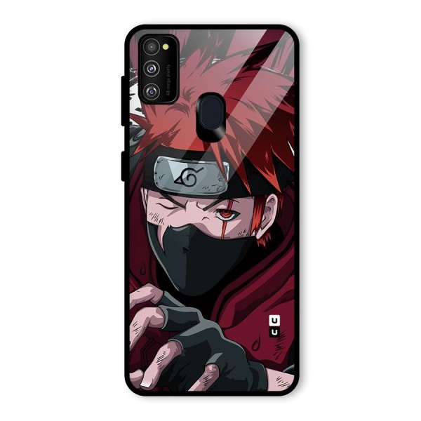 Naruto Ready Action Glass Back Case for Galaxy M21