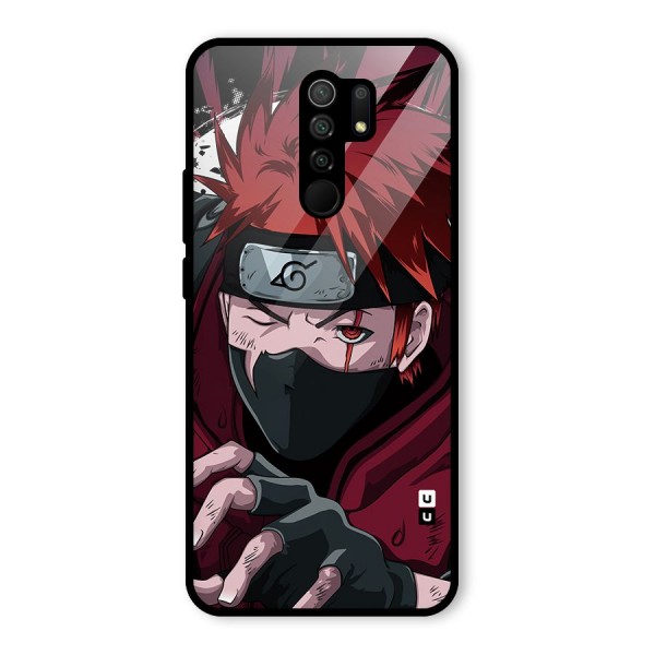 Naruto Ready Action Glass Back Case for Redmi 9 Prime