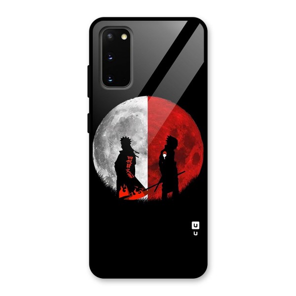 Naruto Shadow Hokage Moon Glass Back Case for Galaxy S20