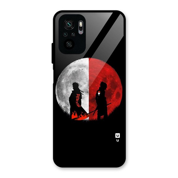 Naruto Shadow Hokage Moon Glass Back Case for Redmi Note 10S