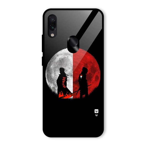 Naruto Shadow Hokage Moon Glass Back Case for Redmi Note 7S