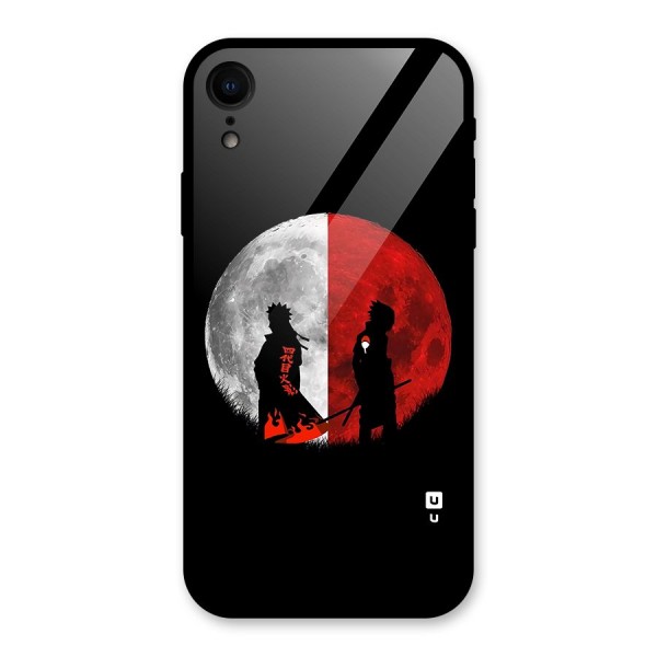 Naruto Shadow Hokage Moon Glass Back Case for iPhone XR