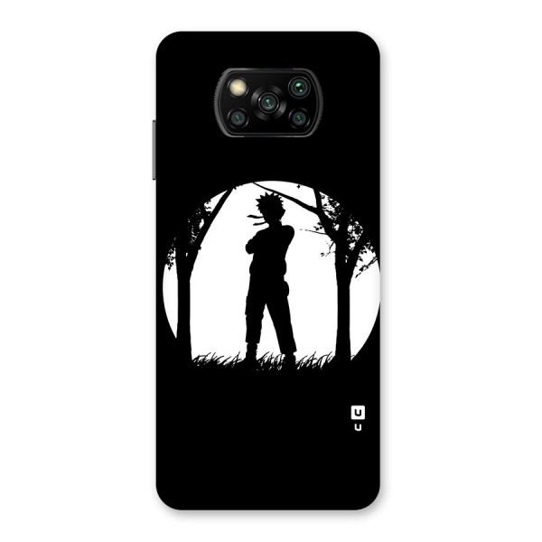 Naruto Silhouette Glass Back Case for Poco X3