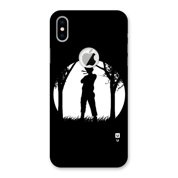 Naruto Silhouette Back Case for iPhone XS Logo Cut