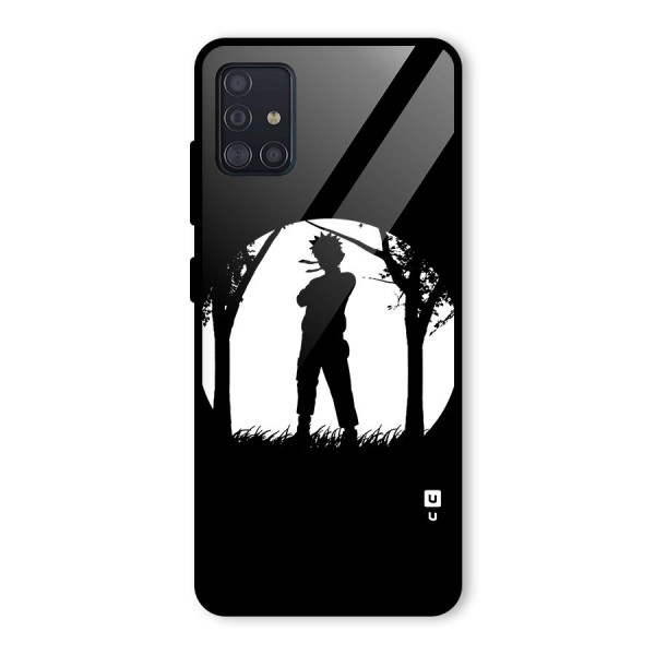 Naruto Silhouette Glass Back Case for Galaxy A51