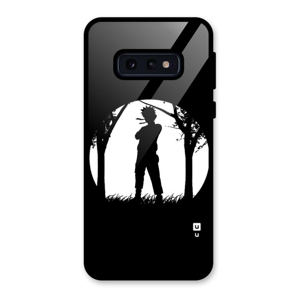 Naruto Silhouette Glass Back Case for Galaxy S10e