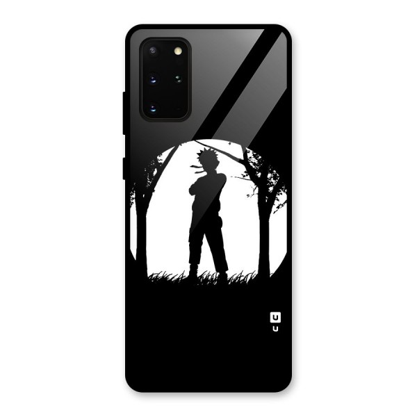 Naruto Silhouette Glass Back Case for Galaxy S20 Plus