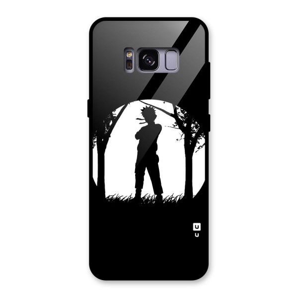 Naruto Silhouette Glass Back Case for Galaxy S8