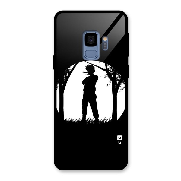 Naruto Silhouette Glass Back Case for Galaxy S9