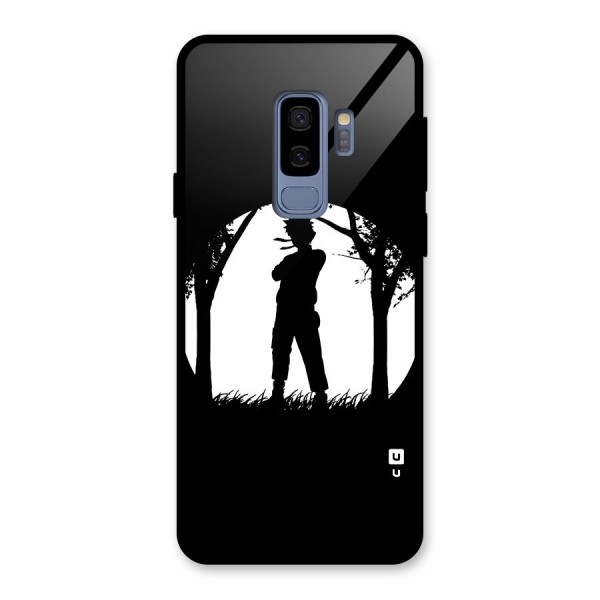 Naruto Silhouette Glass Back Case for Galaxy S9 Plus