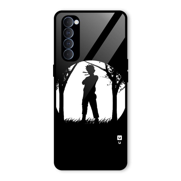 Naruto Silhouette Glass Back Case for Oppo Reno4 Pro