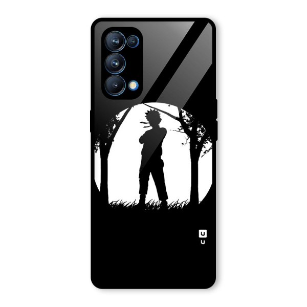 Naruto Silhouette Glass Back Case for Oppo Reno5 Pro 5G