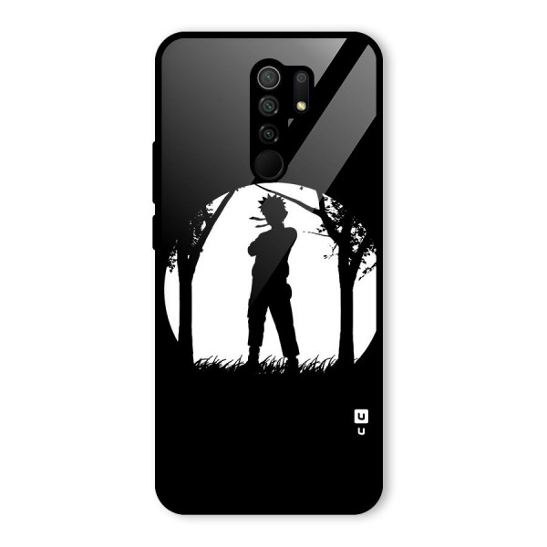 Naruto Silhouette Glass Back Case for Redmi 9 Prime