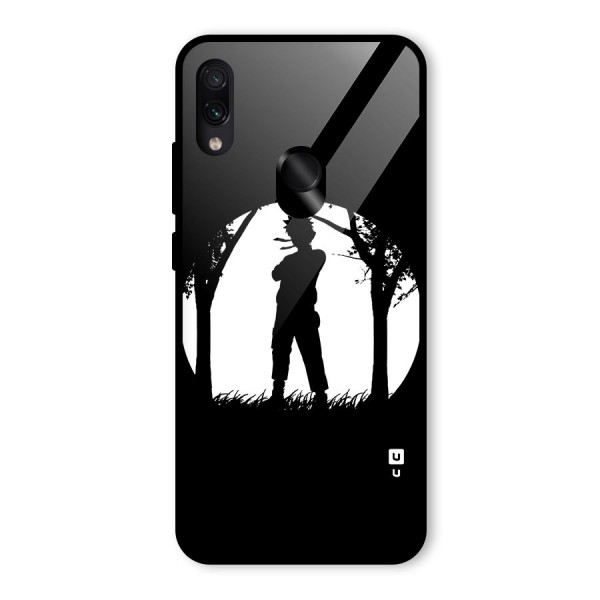 Naruto Silhouette Glass Back Case for Redmi Note 7