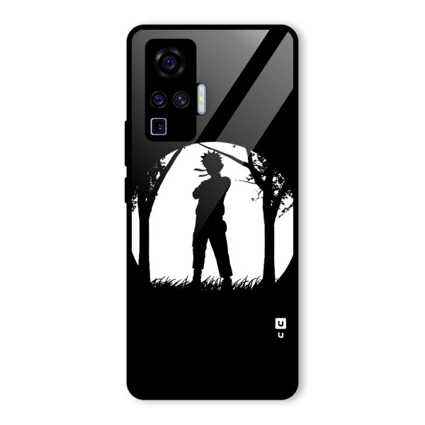 Naruto Silhouette Glass Back Case for Vivo X50 Pro