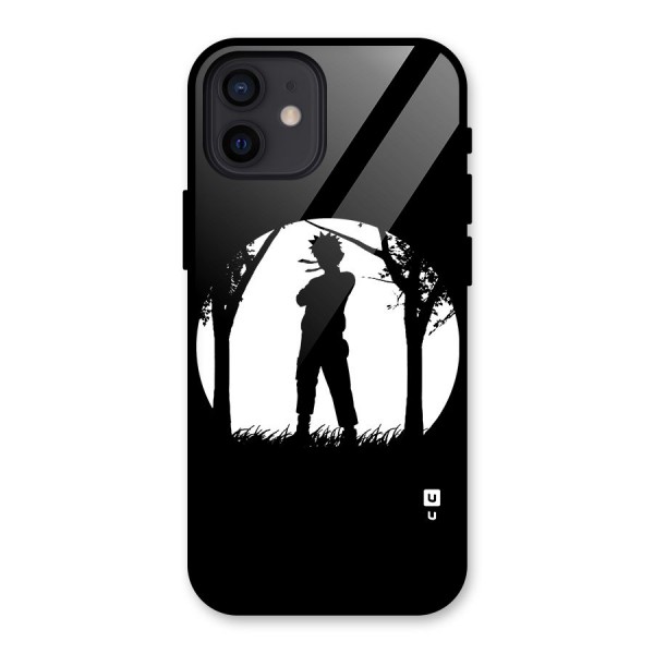 Naruto Silhouette Glass Back Case for iPhone 12