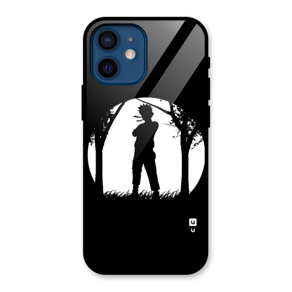 Naruto Silhouette Glass Back Case for iPhone 12 Mini