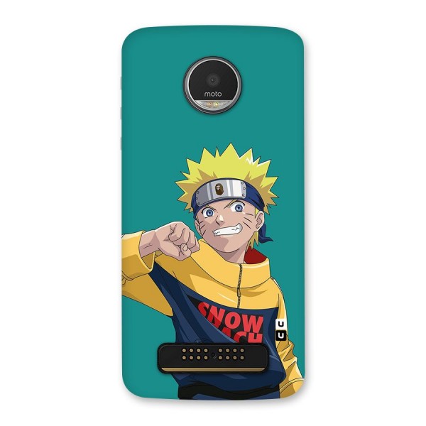 Naruto Snow Beach Art Back Case for Moto Z Play