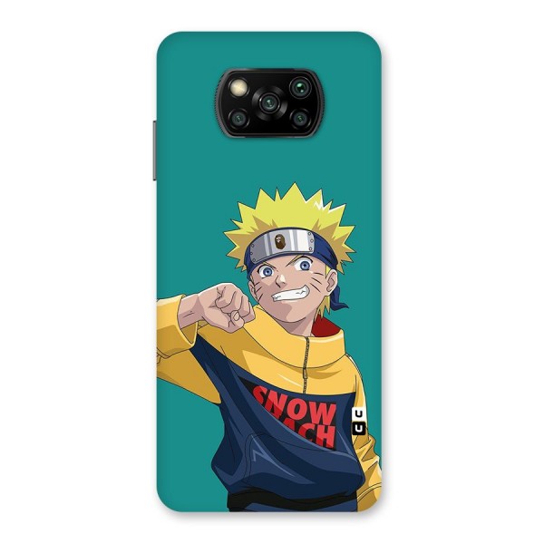 Naruto Snow Beach Art Back Case for Poco X3