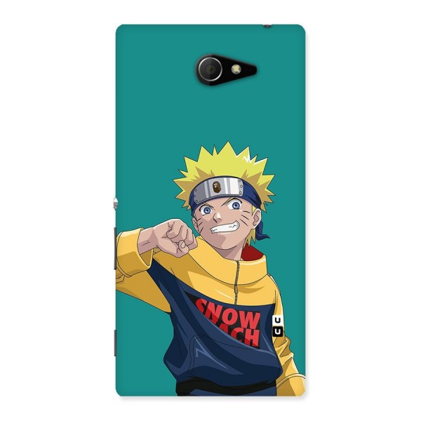 Naruto Snow Beach Art Back Case for Sony Xperia M2