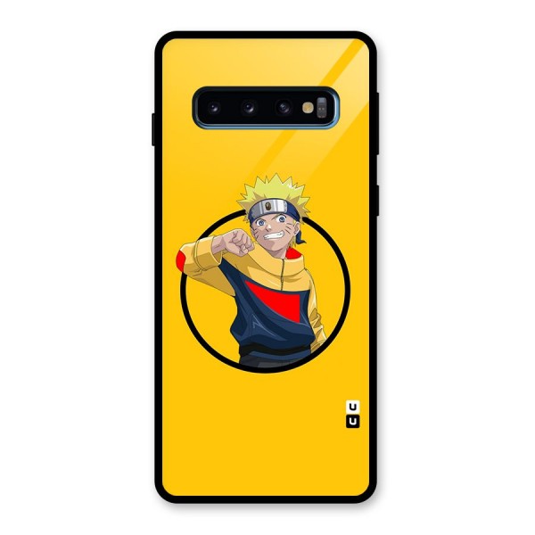 Naruto Sports Art Glass Back Case for Galaxy S10