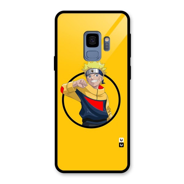 Naruto Sports Art Glass Back Case for Galaxy S9