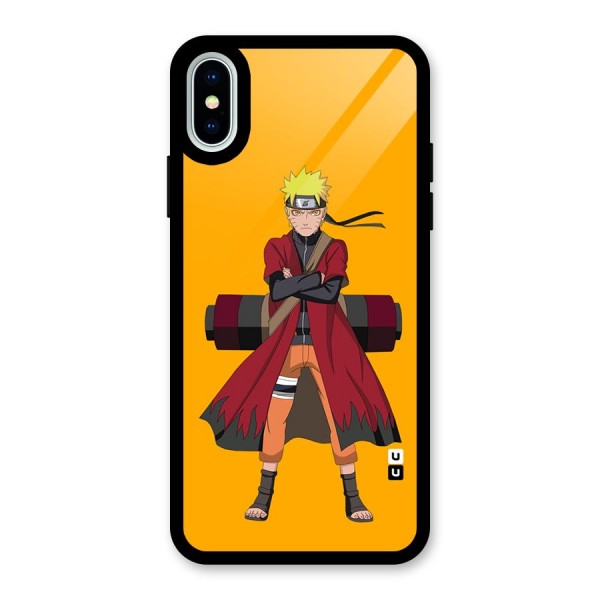 Naruto Uzumaki Art Glass Back Case for iPhone XS